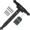 KOTARBAU® Kreuzgehänge Schwarz 300 mm Ladenband Scharnier Schwarz Band Platte Torbeschlag Holzverbindung Werfgehänge Pulverbeschichtet Türscharnier Aussen Tor Scharniere Torbänder