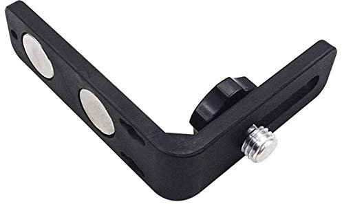 Regolabile Magnete Supporto, Livella Laser Magnetico Muro Supporto 5/8 per Universale Lazer Livelli - Nero, 9.5x12 cm