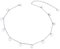 Flyow 925 Sterling Silber Halskette Damen Anhänger Choker Kette Schmuck (Rund)