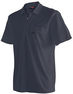 Maier Sports Arwin 2.0 Poloshirt Herren, Funktionsshirt Kurzarm | Mit Brusttasche, Schnelltrocknendes Sportshirt für Wandern, Golf & Freizeit, Perfekt für den Sommer