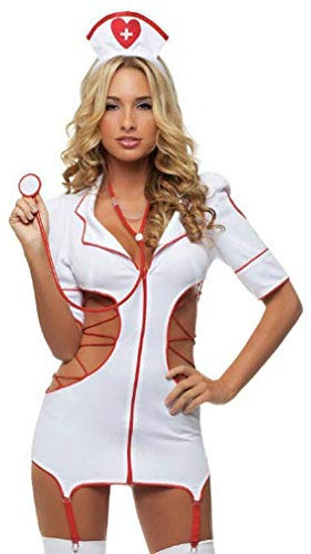 Tofox Sexy Krankenschwester Frauen Lingerie Babydolls Cosplay Rollenspiele Pflegeuniformen Kostüm Nurse Uniforms