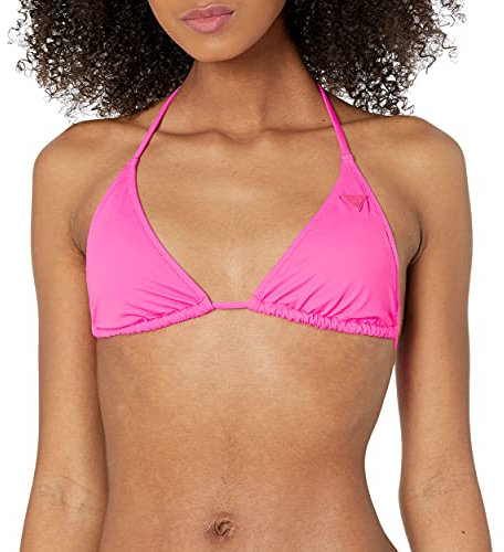 GUESS Top da bagno a triangolo imbottito standard da donna, Fucsia, XL