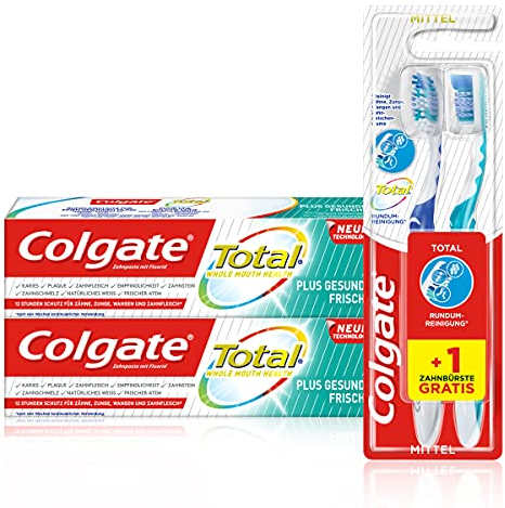Colgate Total Set mit Zahnpasta & Zahnbürsten