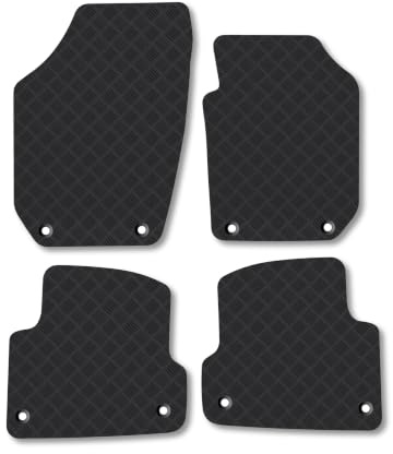 Skoda Roomster (2006-2015) 3mm Rubber Car Mats | Tailored Fit Durable Floor Mats Full Coverage Protection Waterproof Accessories Easy Clean Anti Slip Made in the UK
