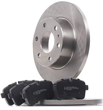RIDEX 3405B0437 Bremsenset Hinten 296mm - Bremsen Set mit Bremsscheiben und Bremsbeläge Satz