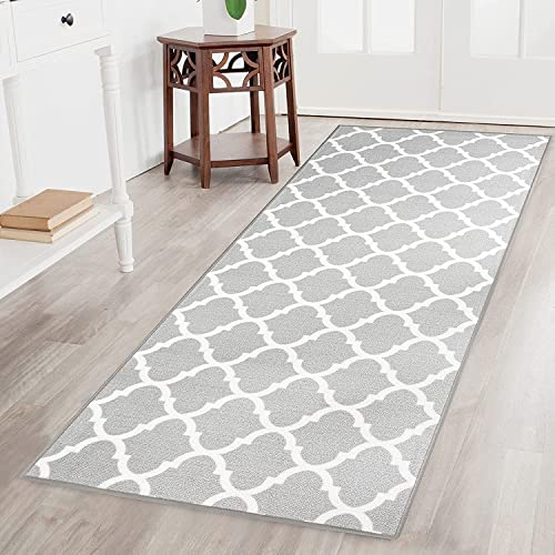 Teppichläufer Navan | Feinschlingen Teppich mit Muster | Läufer für Küche, Flur & Wohnraum | Pflegeleichter Flor (80 x 200 cm)