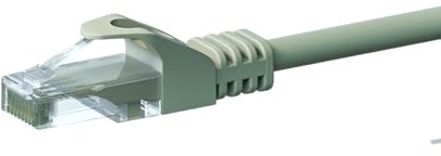 Danicom CAT 6 Netzwerkkabel U/UTP - 5 m - Grau - CCA | POE, Ethernet, LAN, Patchkabel, Datenkabel, RJ45 - für Serverschränke, Switches, Router, Modems!
