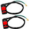 GIAK Motorrad Ienkerschalter Universal Motorrad-Tuning-Teil Ienkerschalter Motorrad 2PCS Handle Schalter Ienker Schalter, Für Motorrad Elektroauto Zubehör