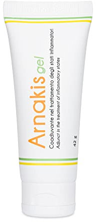 Svas Biosana Spa - Arnakis, Idrogel con Arnica Montana, Gel per Adulti, Azione Rapida Contro Dolori Ossei e Muscolari, Azione Drenante e Lenitiva - 42 gr