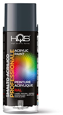 HQS Bote de pintura en aerosol acrílico colores Ral (Ral 7024 Gris Grafito)