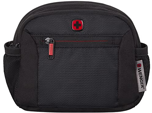 WENGER Gürteltasche, Bauchtasche, Reise-Accessoire, Schmal, Damen Herren, Schwarz, 611875