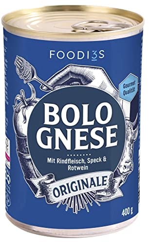 3FOODIES Bolognese Originale | Nudelsauce nach DER Rezeptur aus Bologna | Mit Rinderhack & Rotwein