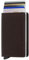 Secrid Slimwallet Original Dark Brown Geldbörse aus Leder für 4 Karten mit oder 6 Karten ohne Prägung, Farbe: Dunkelbraun, Maße: 10,2 x 6,8 x 1,6 cm, SO-Dark Brown
