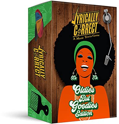 60er und 70er Jahre Oldies but Goodies Musik Trivia Kartenspiel | Multi-Generationale Familientreffen, Spielabend für Erwachsene und lustige Wissenswertes