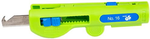 WEICON TOOLS Quadro-Entmanteler No. 16 Green Line, 8, 0-13, mm, Rundschnitt, Längsschnitt, Abisolieren & Schneiden, Grün