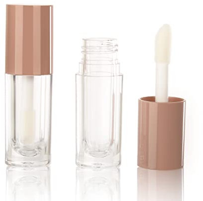 COSIDEA Lipgloss-Tuben mit großem Zehenstab, 6 ml, 30 Stück, nackt, leere Lipgloss-Behälter, Concealer-Tube, Kosmetikverpackung, Behälter für Großhandel