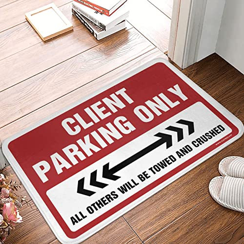Home Alone Door Mat Client Parking Only Rug Man Cave Decor Welcome Home Door Mat ( Size : 65X90CM )