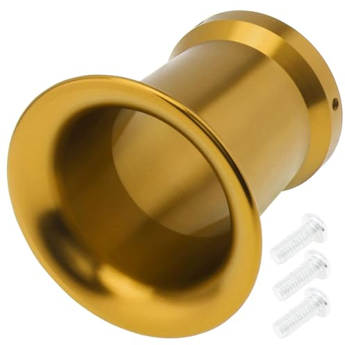 Windance Filtro dell'aria in lega di alluminio per carburatore, tromba, imbuto per PE VM 21 mm/24 mm/26 mm (giallo)