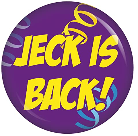 Button Jeck is back! Zubehör Accessoires für Fasching Fasnet Fastnacht Karneval an Kostüm Mütze Kleid Anzug für Kinder und Erwachsene Dekoration Verkleidung