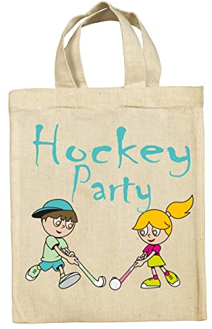clothinx Hockey Kindergeburtstag Party Mitgebsel Taschen Beutel im 10er Set