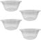 MKR Plastic Mixing Bowls, BPA Free. Microwave, Dishwasher and Freezer Safe. for Food Prep and Serving (4 x 15cm (1L))