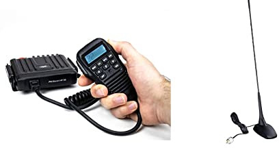 CB-Funkgerät PNI Escort HP 55 ASQ, Multi-Standard, RF-Verstärkung, Zigarettenanzünderstecker enthalten & Albrecht CB-Magnetantenne CBM-516, 65270, Strahlerlänger 44cm, mit 4 m Kabel und PL-Stecker