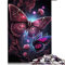 Puzzles für Erwachsene 1000 Teile Blumen-Schmetterlings-Puzzles für Erwachsene Papppuzzles Familienpuzzlespiel (Größe 26x38cm)