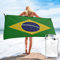 452 Strandtuch Flagge Von Brasilien Velours Badetuch Ultra Leicht Badehandtuch Tragbares Campinghandtuch Für Outdoor Yoga Reisen 70x140cm