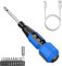 Brifit Precision Screwdriver Set, USB Rechargeable Cordless Power Screwdriver with LED Light, 9 Screwdriver Bits, Auto & Manual Modes, Portable Repair Tools for Phone,Game, Camera, Laptop, Clock