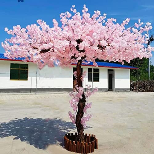 FENGSSLL Künstlicher Pfirsich Baum Wunsch Baum Große Pflanze Künstliche Kirschbaum Pflaume Baum Indoor und Outdoor Landschaftsgestaltung Dekoration Gefälschte Pfirsich Baum