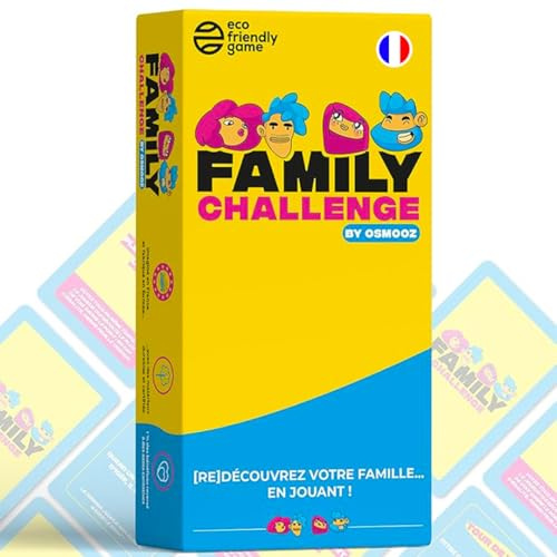 JUDUKU Family Challenge - Jeux de société Famille - Questions et Défis Amusants Pour Enfants et Adultes - Jeu de Cartes dès 8 Ans by Osmooz