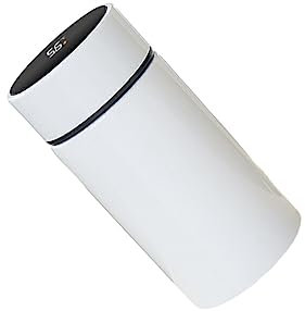 EIOLWJIEO Wasserflasche, 200 ml, Temperaturanzeige, Thermosflaschen, Isolierflasche, rostfrei, praktisch, Outdoor Zubehör, Büro, attraktiv, Weiss