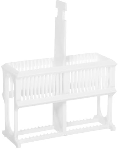 Gatuida Microscope Slides Rack for Laboratory Use Slide Capacity Staining Holder Compact Design for Research and Educational Settings