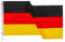 Murago - XL Deutschland Hiss Fahne ca. 180cm x 120cm - mit Ösen Große Flagge für Fahnenmast Fanartikel EM WM Garten für Drinnen und Draußen