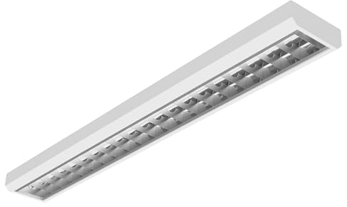 ELG Leuchten LED Rasteranbauleuchte 150cm 1-flammig Vorverdrahtet für LED Röhren Daylight Büroleuchte Deckenleuchte optional Pendelleuchte
