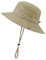 Zando Sonnenhut Kinder, Fischerhut Kinder, UPF 50+ Uv Hut Baby, Schnell Trocknend Verstellbarer Eimer Hut for Jungen Mädchen, Tiefes Khaki, 5-13 Jahre