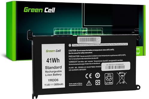 Green Cell YRDD6 1VX1H Batteria per PC portatile Dell Inspiron 5493 5485 5491 5584 5593 5590 Vostro 5581 3491 (3600mAh 11.4V Nero)