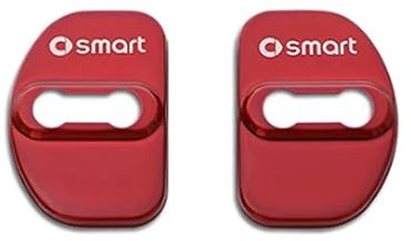 LHMM 4 Pezzi Copri Serratura per Auto per Mercedes Benz Smart Fortwo EQ Cabrio Forfour Price W453, Chiusure per Serratura Automatica Tappi protettivi coperture Antipolvere,A