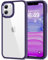 HOOMIL Case for iPhone 11 6.1-Inch, Anti-Yellowing, Drop Protection, Anti-Scratch Transparent Hard Back Phone Cover (Purple)