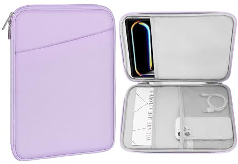 MoKo 9-11 Tablet Tasche Hülle Kompatibel mit iPad Pro 11 M4 2024/11 Zoll iPad Air M2 2024/iPad 10th 10,9 2024/iPad Air 5/4 10,9, Galaxy Tab S9/S8/A8/A7 2022, Violett