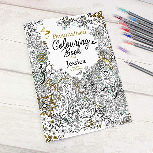 Custom Personalised Botanical Colouring Book - For adults