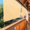 Wetterfeste Außenrollos für Terrasse, Balkon, Garten, strapazierfähige Pergola-Jalousie mit UV-Schutz und Wärmedämmung, Beige, 180 x 180 cm