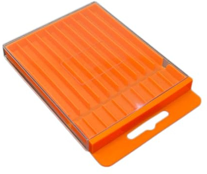 KESOTO Bit Aufbewahrungsbox, Leerer Koffer, Werkstattausrüstung, Professioneller Bithalter Organizer für Spiralbohrer, Garage, Auto, LKW, 12.7cmx10.1cmx1.38cm