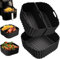 23-25cm Molde Silicona Freidora de Aire para Russell Hobbs Freidora de Aire 8L/8.3L, Reutilizable Recipientes Cuadrado Cesta Utensilios para Air Fryer, Microondas, Horno