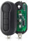 Chiave compatibile Fiat 500L™ Bravo™ Ducato™ Peugeot Boxer™ Citroen Jumper™ Iveco Daily™ Ypsilon™ Lancia Delta™ Musa™ Alfa Romeo Giulietta™ (2007-2020) - 3 pulsanti, Transponder ID46, Batteria e Lama