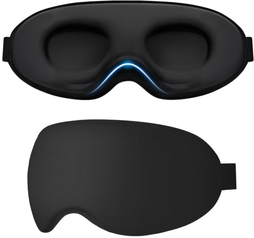 Gritin 100% Blackout Sleep Eye Masks for Women&Men, Side Sleepers Friendly