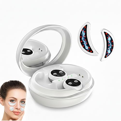 Beauty Augenmassagegerät mit Rotlicht – Sanftes EMS Tool für eine strahlende Augenpartie | Unterstützt bei Müdigkeit & Fältchen | Wärme-Funktion & USB-C | Elegantes Geschenk für Frauen
