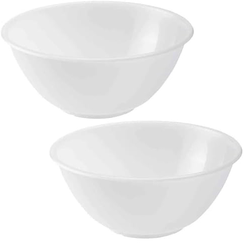 Clear Plastic Kitchen Mixing Bowls for Baking 2 Pack 30cm - BPA Free, Dishwasher Safe, Microwave Safe, Lightweight, Easy to Use & Clean - Multipurpose Serving Mixing Bowl for Fruit, Vegetable, Salad