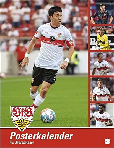 VfB Stuttgart Posterkalender 2023. Die Fußballstars im Kalender-Großformat. XXL Wandkalender mit den besten Spielerfotos des VfB Stuttgart. Perfekt für jeden Fußballfan!