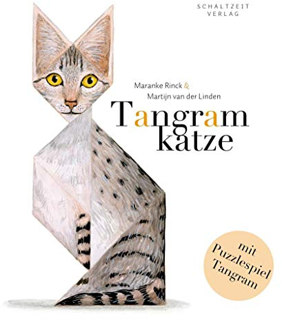 Tangramkatze: Bilder- und Spielebuch ab 5 Jahren für Jungen und Mädchen: fördert MINT, Logik und Fantasie - inkl. Tangram-Puzzle-Teile